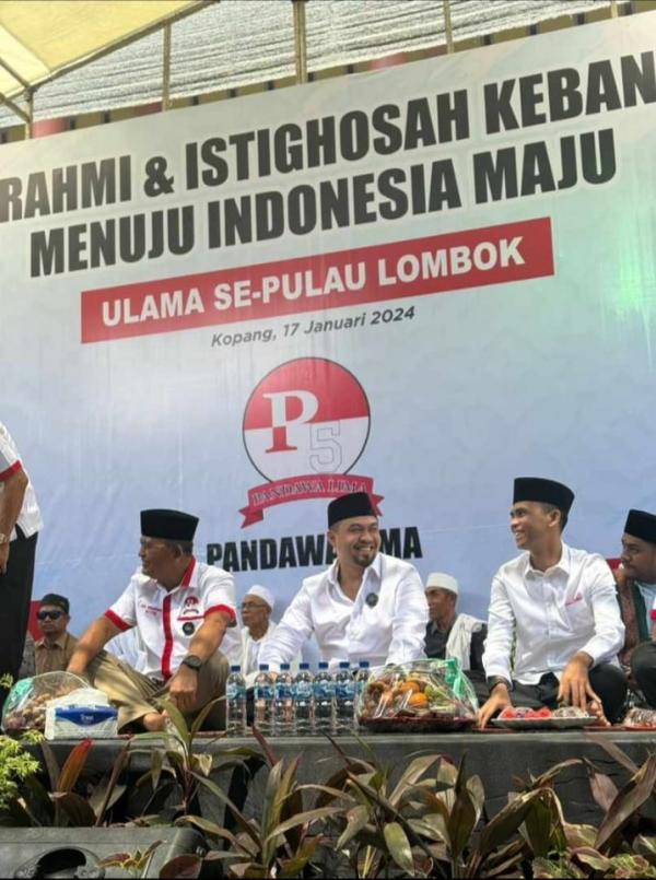 Sekjen Pandawa 5 Ryano Panjaitan Ajak Warga di Lombok Jangan Mau Diadu Domba di Pilpres 2024