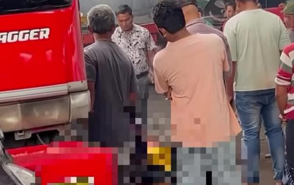 Tragis, Pengendara Motor Jatuh dari Flyover Pelabuhan Tanjung Emas hingga Luka Parah