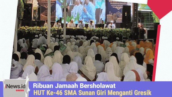 Ribuan Jamaah Bersholawat, HUT Ke-46 SMA Sunan Giri Gresik
