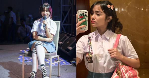 Potret Seksi Fuji Pakai Seragam Sekolah hingga Tas Kasur Jadi Perhatian Netizen