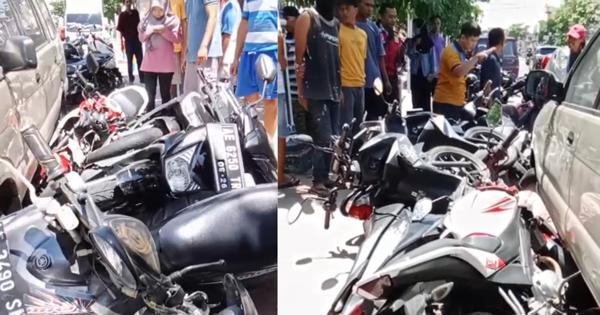 Peristiwa Ponorogo Hari Ini, Mobil Mendadak Tabrak Belasan Motor hingga Ringsek