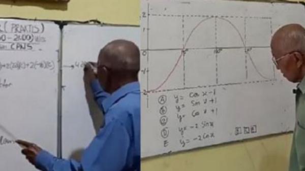 Viral, Mbah Melan Kakek 78 Tahun Mengajarkan Matematika di Live TikTok