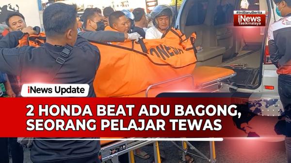 VIDEO: 2 Honda Beat Adu Bagong di Jalan AH Nasution Tasikmalaya, Seorang Pelajar Tewas di Lokasi