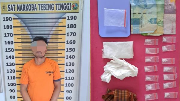 Pengedar Narkoba Simpan 16 Paket Sabu dalam Kandang Ayam Diringkus Polres Tebing Tinggi