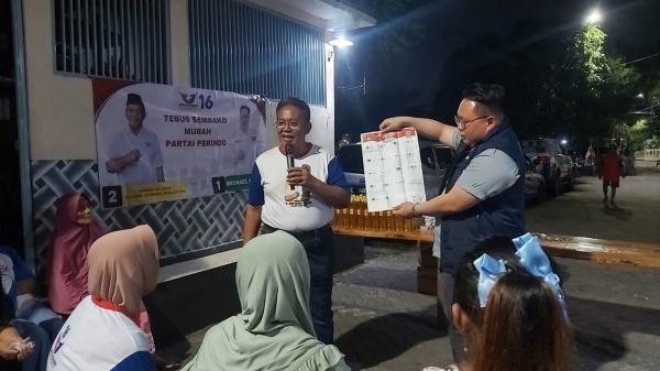 Caleg Perindo Anang Iskandar dan Michael Gelar Edukasi Cara Mencoblos Surat Suara Pemilu 2024