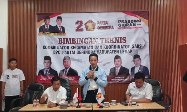 Ketua DPC Gerindra Kabupaten Lebak Optimis Menangkan Pemilu 2024
