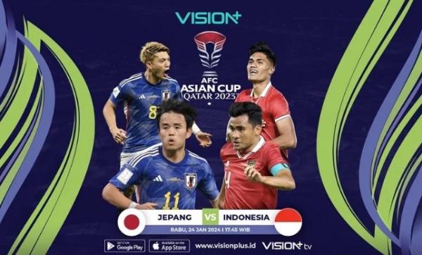 Link Live Streaming Piala Asia 2023 : Indonesia vs Jepang