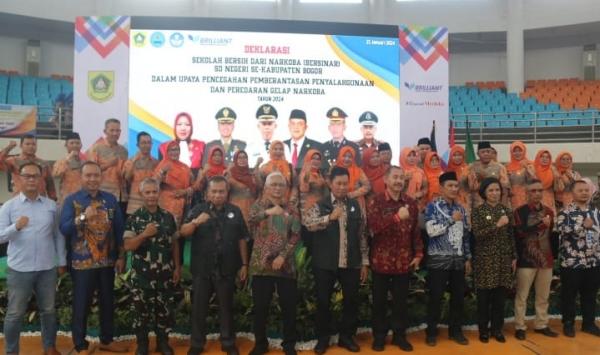 Pj Bupati Bogor Asmawa Tosepu Serukan Kepala Sekolah Dasar  Bentuk Satgas Anti Narkoba