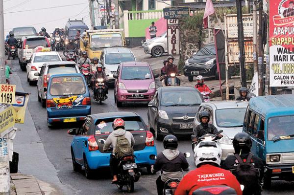 Satlantas Polres Metro Depok Berlakukan Buka Tutup Jalan Raya Sawangan 26-30 Januari 2024