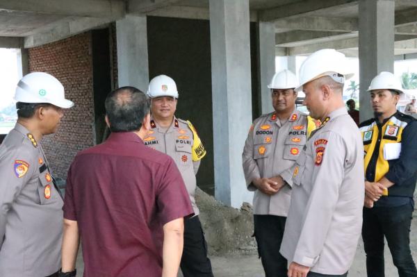Waka Polda Aceh Tinjau Pembangunan Satpas Prototipe di Pidie Jaya