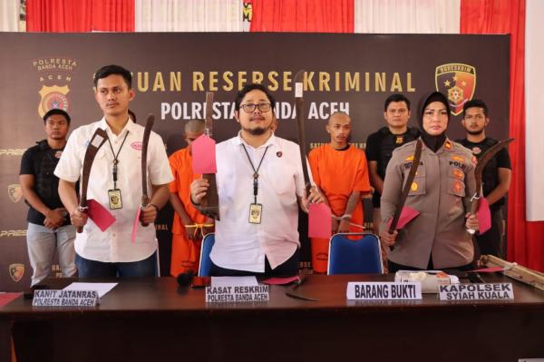 Petugas Tetapkan 6 Tersangka Kasus Penyerangan Warga Dengan Sajam di Banda Aceh