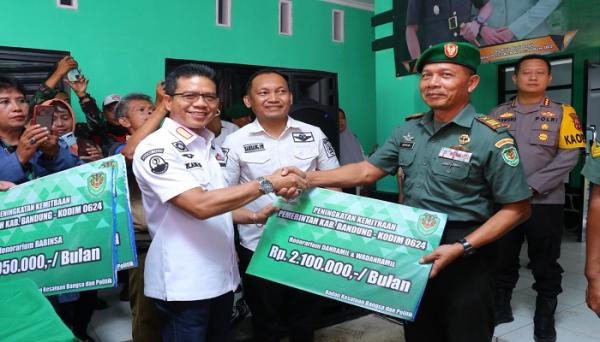 Bupati Bandung Naikkan Honor Babinsa, Bati Tuud dan Danramil 75 Persen di 2024