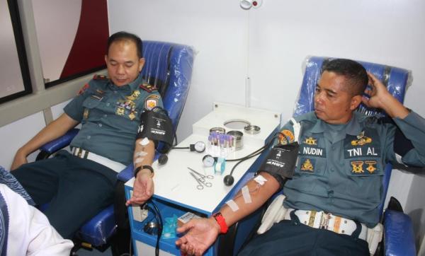 Denpomal Lanal Lhokseumawe Gelar Donor Darah, Dalam Rangka Peringati HUT ke-78 Polisi Militer TNI AL
