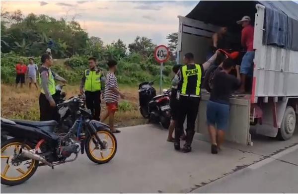 Razia Balap Liar di Tegowanu, Tim Gabungan Polres Grobogan Amankan Puluhan Motor