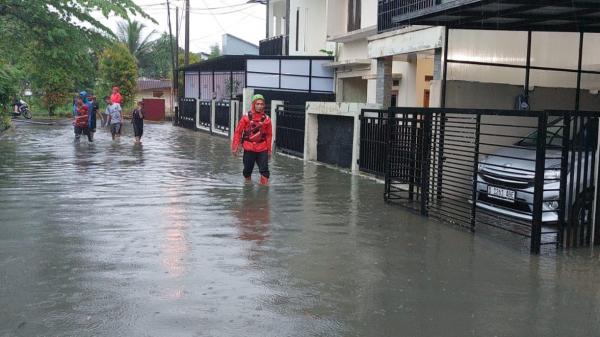 Hujan Lebat Picu Banjir Dibeberapa Dearah di Ciamis
