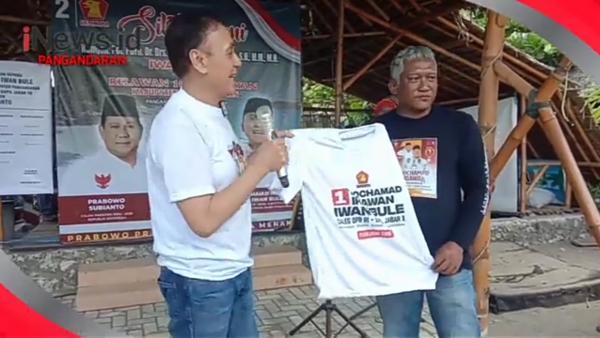Relawan Iwan Bule di Pangandaran Bubuhkan Tandatangan Dukung Prabowo dan Iwan Bule