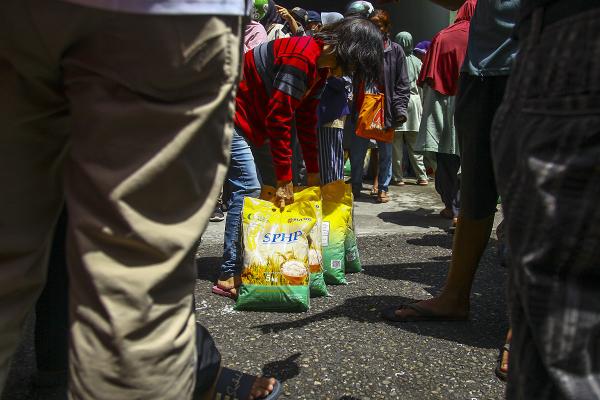 Potret Pasar Murah Peluncuran Gerakan Pengendalian Inflansi Serentak Sumsel 