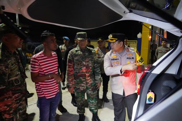 Wujudkan Pemilu Damai, TNI Polri Gelar Patroli Gabungan Mantap Brata