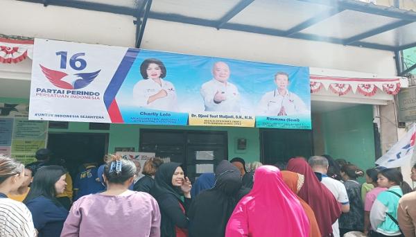 Caleg Perindo Djoni Toat Gelar Sosialisasi Pencoblosan Pemilu 2024 di Kiaracondong Bandung
