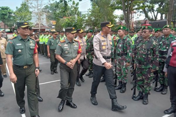 Besuk Presiden Jokowi ke Sukoharjo,  Ratusan Aparat Apel Pengamanan VVIP