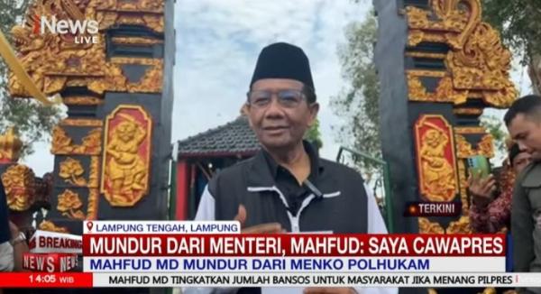 Mahfud MD Keluar dari Kabinet Jokowi, Lepas Seluruh Fasilitas  Negara