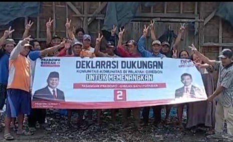 Petani Garam di Cirebon Deklarasi Dukung Prabowo-Gibran, Inginkan Centra Garam Nasional Terwujud