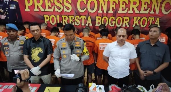 Satnarkoba Polresta Bogor Kota Ringkus 34 Tersangka Penyalahgunaan Narkoba