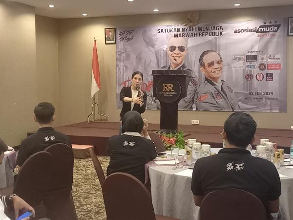 Angela Tanoesoedibjo Konsolidasi Menangkan Ganjar Mahfud di Surabaya