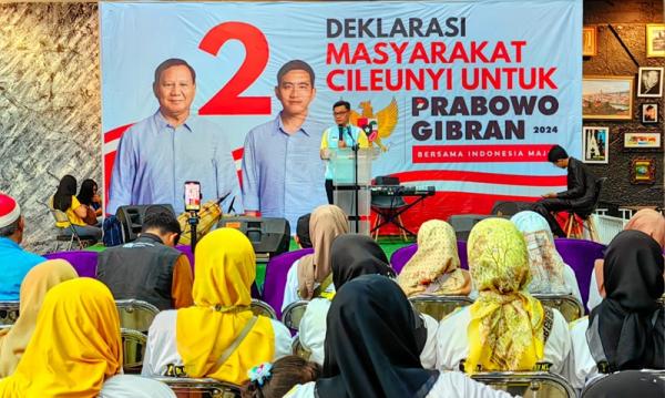 Warga Cileunyi Deklarasi Dukung Prabowo-Gibran, Kang Ace: Siap Lanjutkan Pemerintahan Jokowi