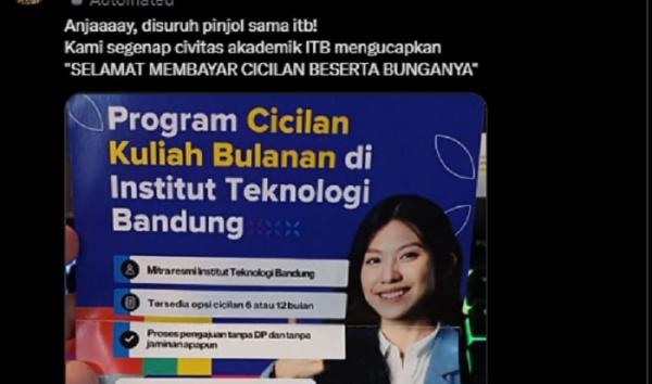 Viral ITB Ajak Mahasiswa Bayar UKT Pakai Pinjol, DanaCita: Tak Ada Paksaan
