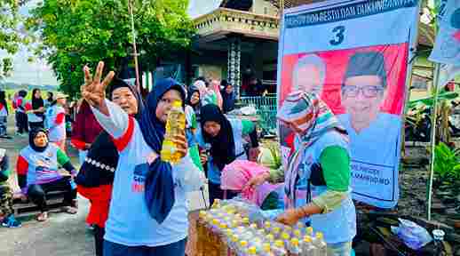 Relawan Ganjar Jaritangan Gelar Senam dan Bazar Migor Murah  di Klaten, Cuma Rp 5 Ribu dapat 1 liter