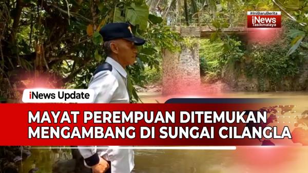 VIDEO: Jasad Seorang Nenek Ditemukan Terapung di Sungai Cilangla Sodonghilir Tasikmalaya