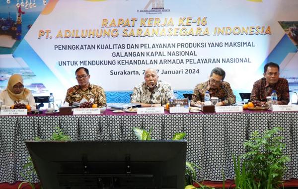 Raker 2024, PT Adiluhung Saranasegara Indonesia Maksimalkan Produksi Galangan