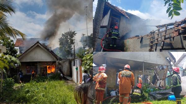2 Rumah Warga di Leuwiurug Cipedes Tasikmalaya Hangus Terbakar