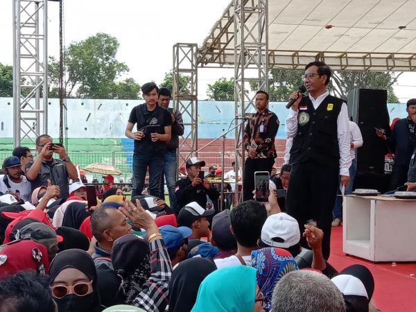 Kampanye di Kota Pasuruan, Mahfud MD: Banyak yang Tersandera Korupsi
