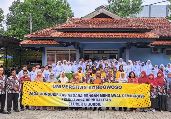 Jelang Pemilu,  Civitas Akademika Unibo Bondowoso Serukan Deklarasi Pemilu Damai