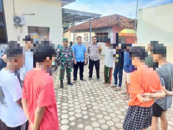 Diduga Terlibat Tawuran, Belasan Pelajar Diamankan Polres Lampung Timur