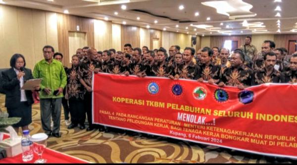 Koperasi TKBM Tenau Tolak Rancangan Peraturan Menteri Tenaga Kerja RI terkait Buruh Pelabuhan