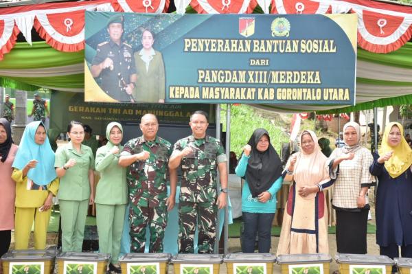 Pangdam XIII/Merdeka Meresmikan Program Manunggal Air di Gorontalo Utara