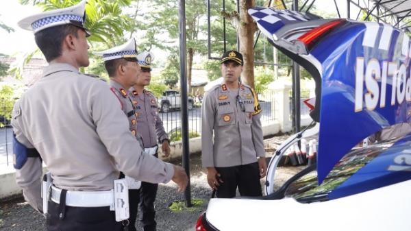 Jelang Pemilu 2024, AKBP Danny Yulianto Periksa Kondisi Kendaraan Dinas Satlantas Polres Banjar