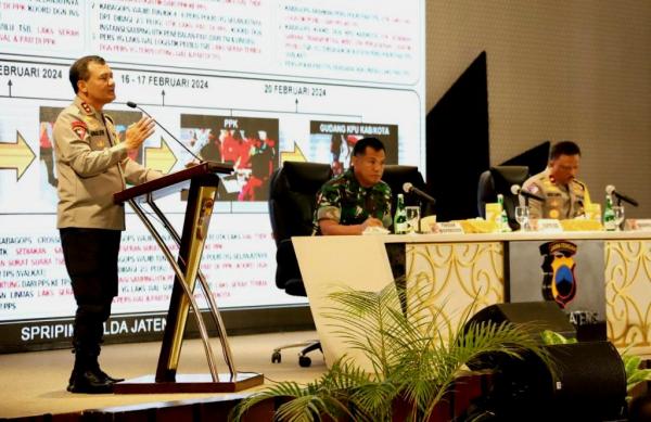 Polda Jateng Gelar Rapat Koordinasi Tahap Inti Pemilu 2024 Untuk Kesiapan Pengamanan Pungut Suara