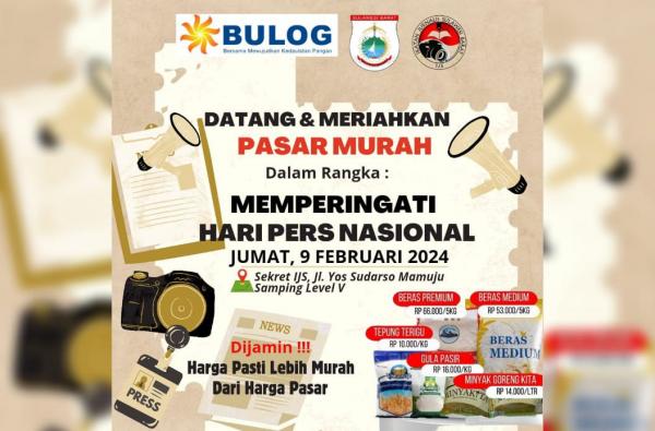 HPN ke 78, IJS dan Pemprov Sulbar Gelar Dialog Hingga Pasar Murah dan Pengobatan Gratis