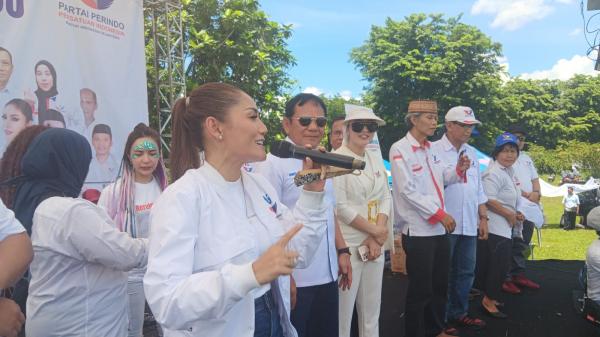 Cut Afrida Yani Ajak Rakyat Depok Datang ke TPS dan Coblos Partai Perindo