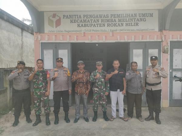 TNI Polri dan Panwascam Rimba Melintang Gelar Patroli Sukseskan Pemilu