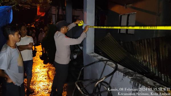 Rumah Keluarga Mainake di Kayu Tiga Kota Ambon Terbakar