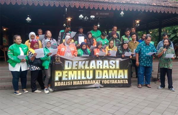 Koalisi Masyarakat Yogyakarta Deklarasi Pemilu Damai