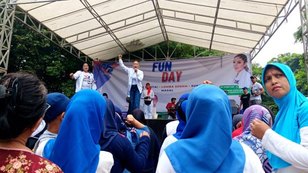 Ratusan Warga Sukmajaya Depok Tumpah Ruah di Kampanye Akbar Caleg Perindo, Cut Afrida Yani