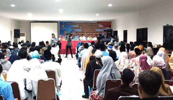 Ratusan Guru Swasta se-Kota Depok Deklarasi Dukung Caleg dari Gerindra, Ini Alasannya