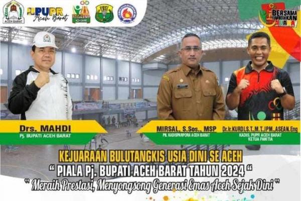 Ayo Daftar, Turnamen Bulutangkis se-Aceh Piala Pj Bupati Aceh Barat