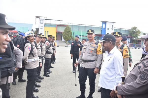 Kapolresta : Sebanyak 460 Personel Polresta Siap Amankan TPS di Kota Jayapura